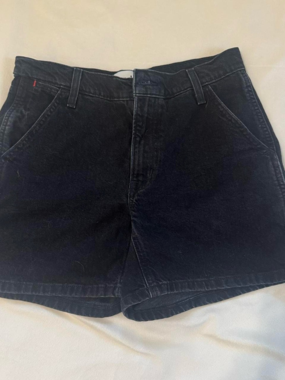 Aritzia Black Jean Shorts - High Waist Relaxed Fit